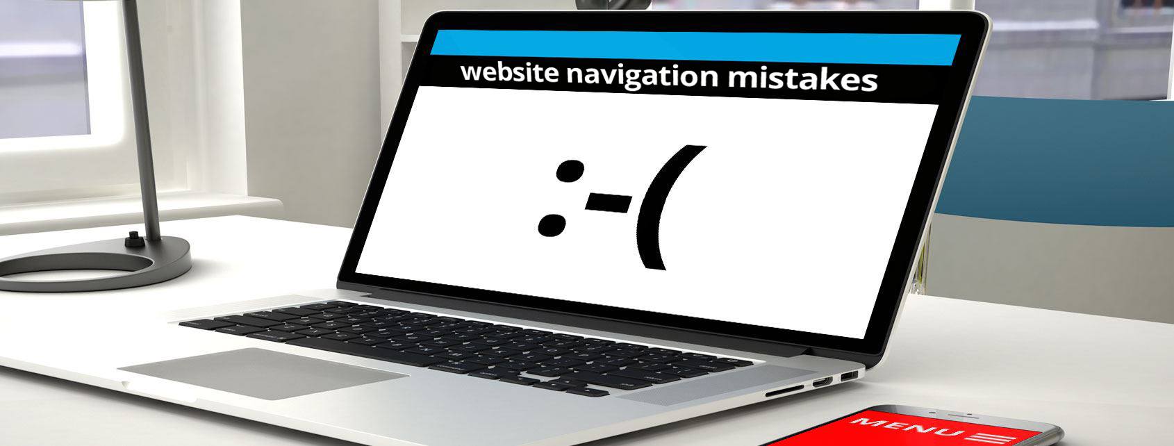 Top 5 mistakes in your navigation menu: This is how to prevent them!