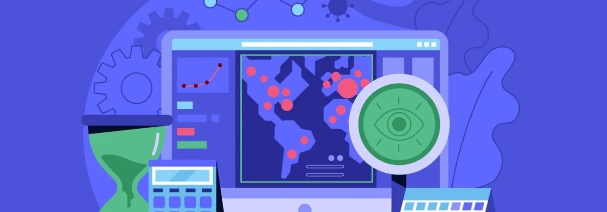 Corona plugin shows location distribution